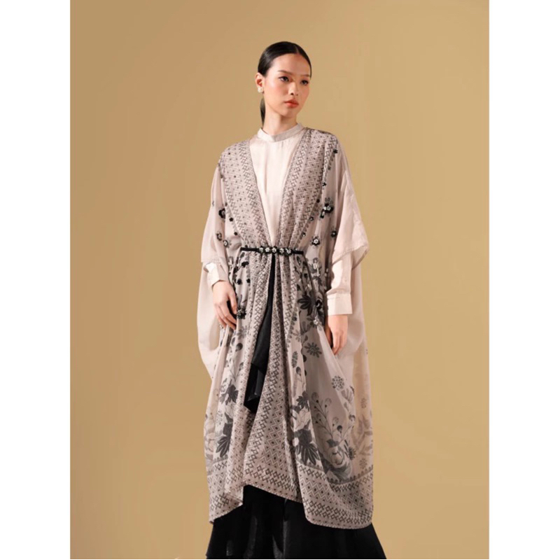 UNDER TAG - RAENA TUNIC OUTER BEIGE - ALEZA LABEL