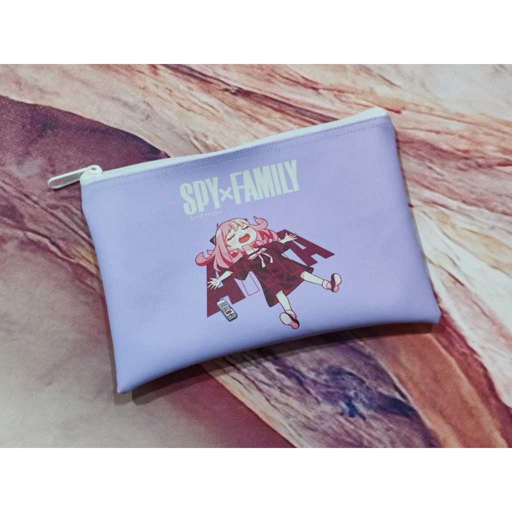 

Pouch Custom Anime Motif SPY x Family/Dompet 2 Sisi Custom Full Printing