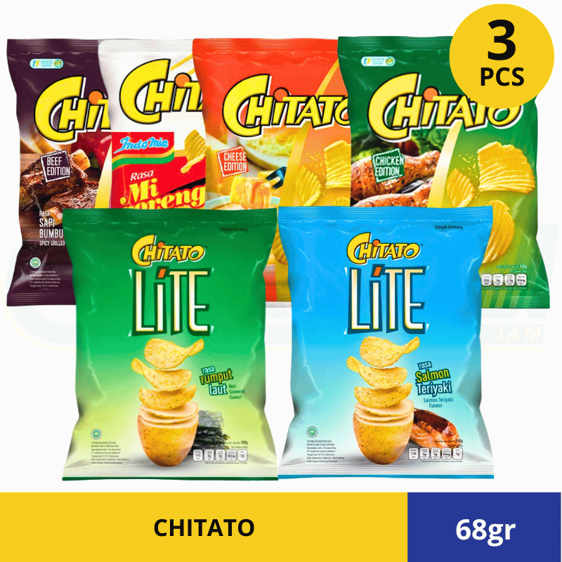 

ISI 3pcs CHITATO SNACK KENTANG 68gr (ALL VARIAN)