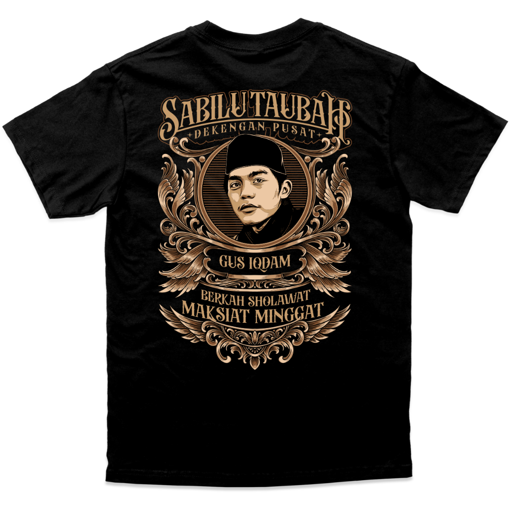 Kaos Gus Iqdam Series Original | Kaos Dekengan Pusat Sabilu Taubah