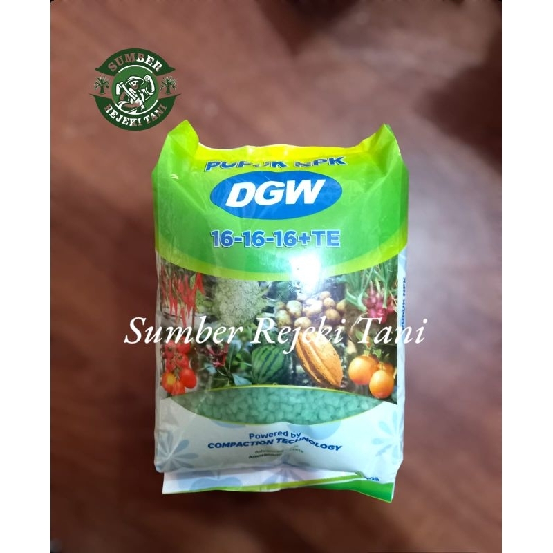 pupuk npk dgw 16 16 16 1kg kemasan pabrik