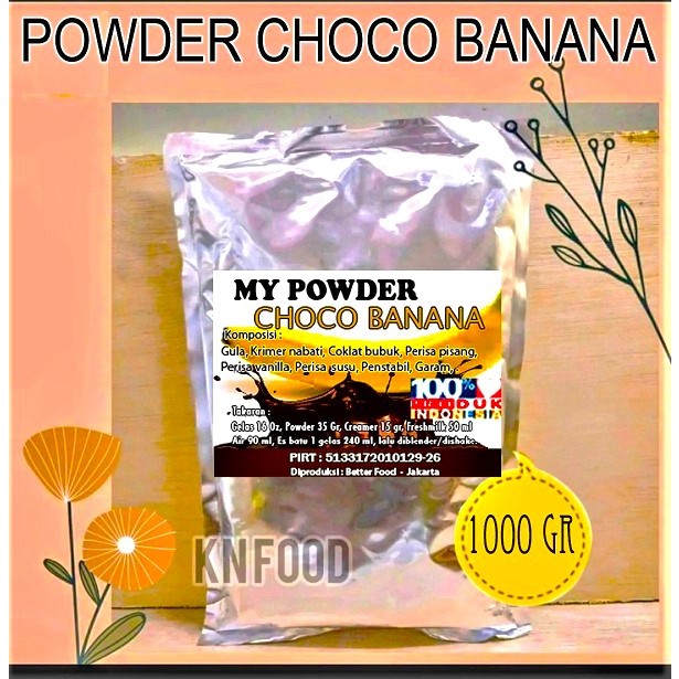 

Powder Choco Banana - 1Kg -Powder Rasa Coklat Pisang - Coklat Banana