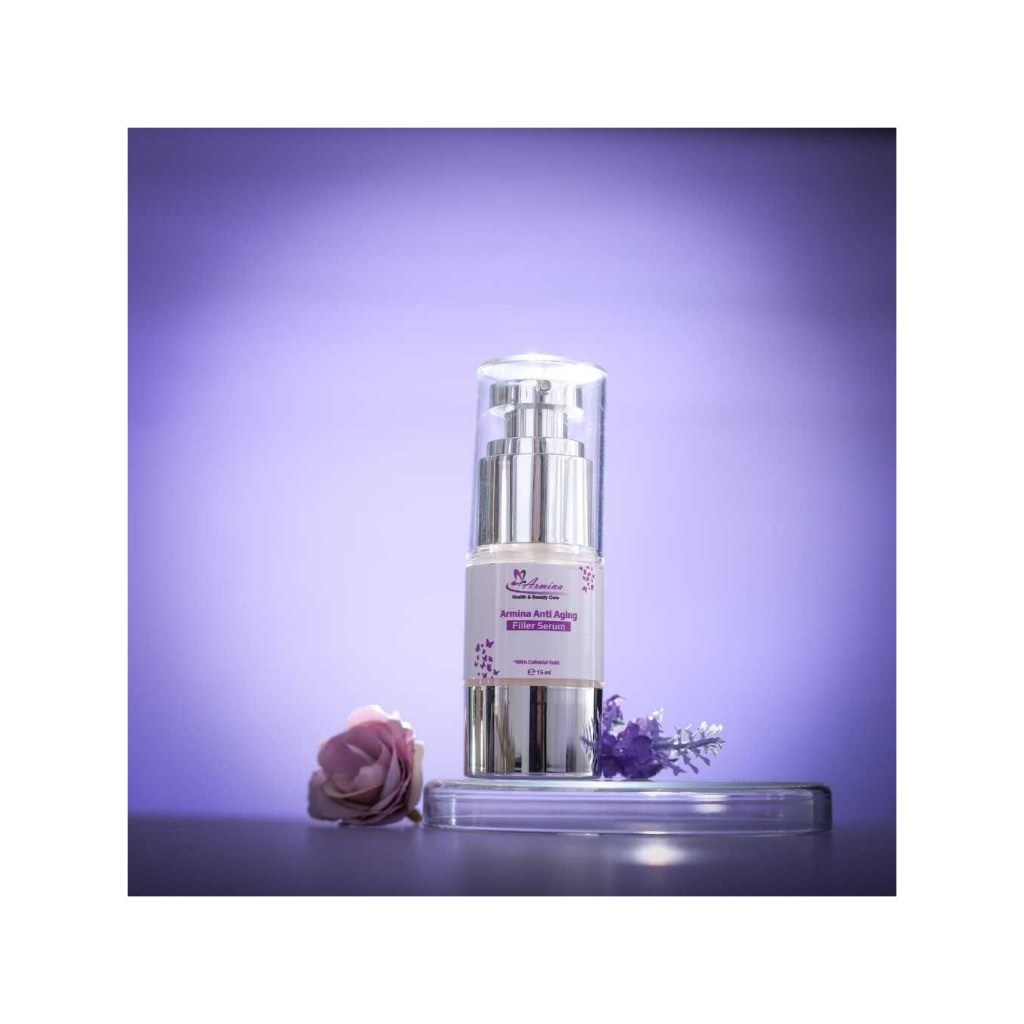 Armina Serum Filler Serum Anti Kerutan Wajah Anti Aging Melembabkan Mencerahkan Wajah 15gr