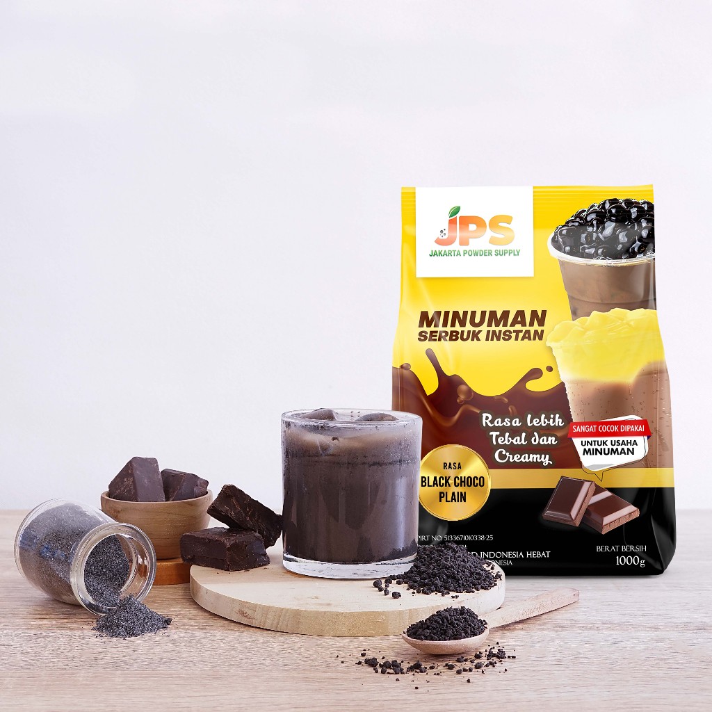 

JPS bubuk minuman black choco plain