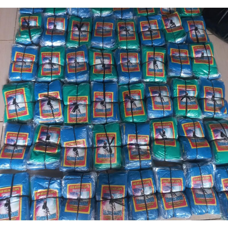 jas hujan plastik / Jas hujan jaket celana