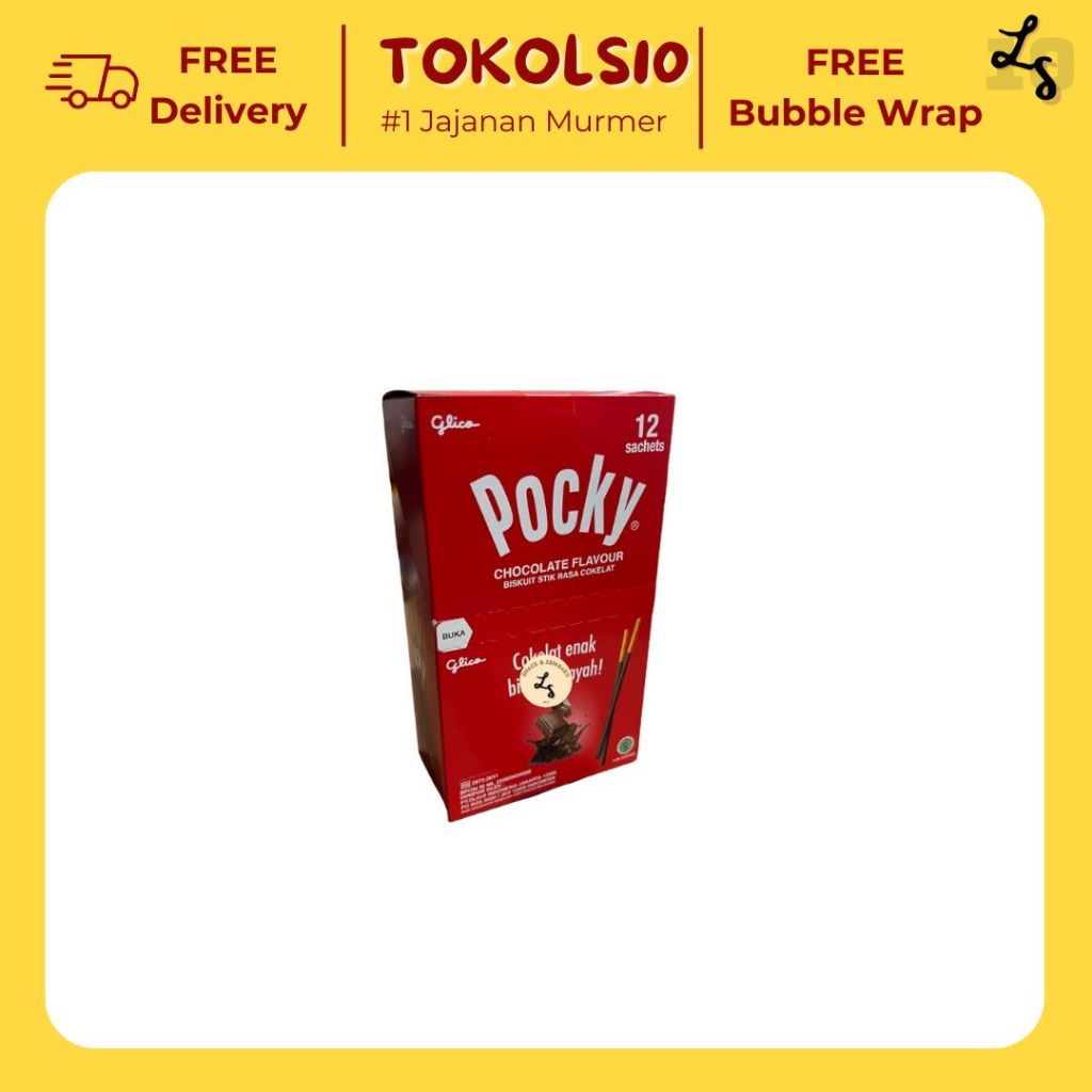 

Glico Pocky Sachets Biskuit Stik Isi 12