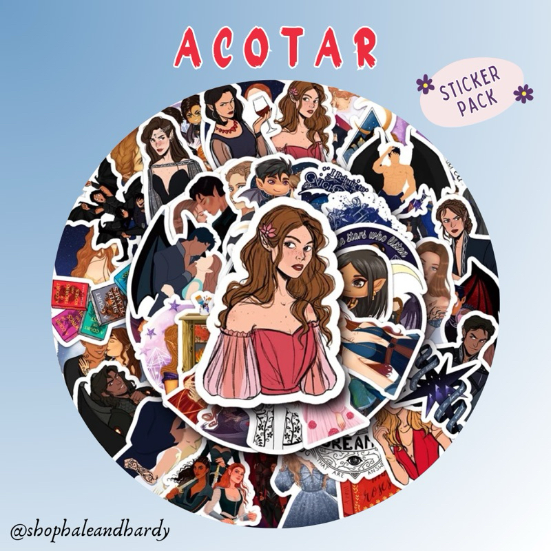 

ACOTAR Sticker Pack Mini | Stiker Buku A Court of Thorns and Roses by Sarah J. Maas