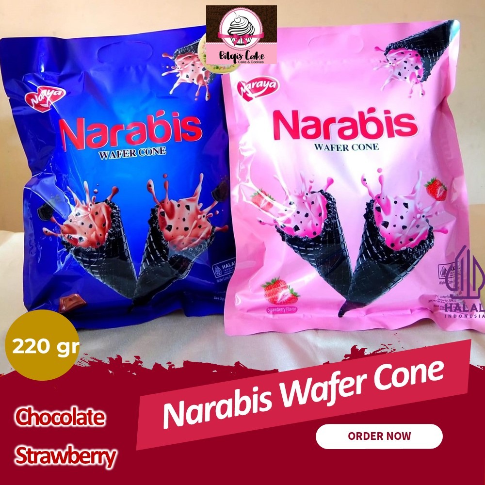 

Narabis Wafer Cone Chocolate Strawberry 220 Gram