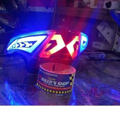 lampu stop LED Custom Honda beat karbu ala Lambo PNP