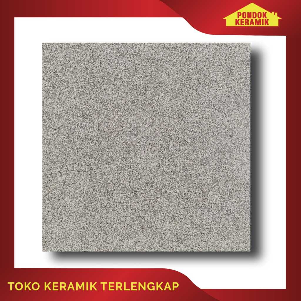 Keramik Lantai Tierra 50x50 Moscow Grey Motif Batu Batu Kecil