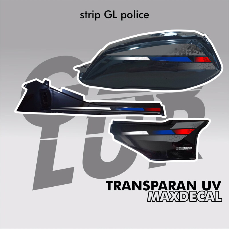Striping Sticker GL Pro / Max decal modif police