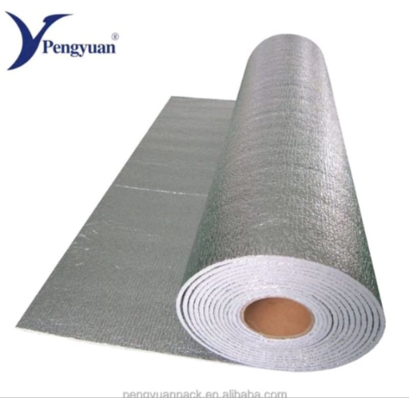 ALUMUNIUM FOAM FOIL 4MM PEREDAM PANAS DAN SUARA HUJAN,  (HARGA PER METER)