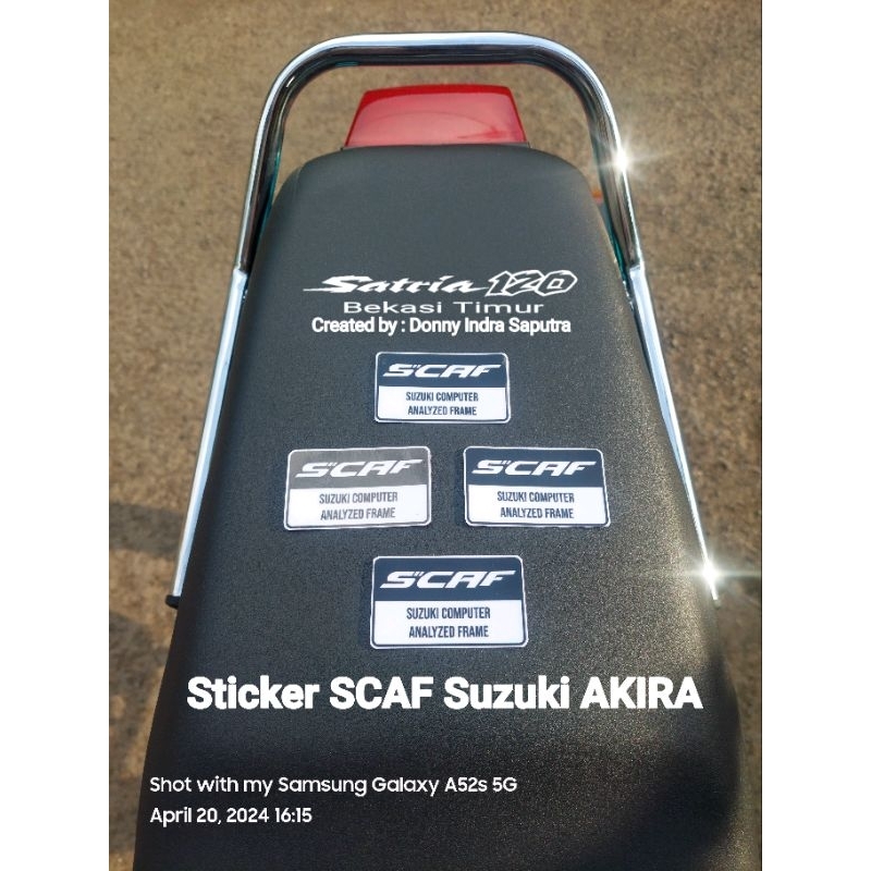 Sticker Rangka SCAF Suzuki Akira