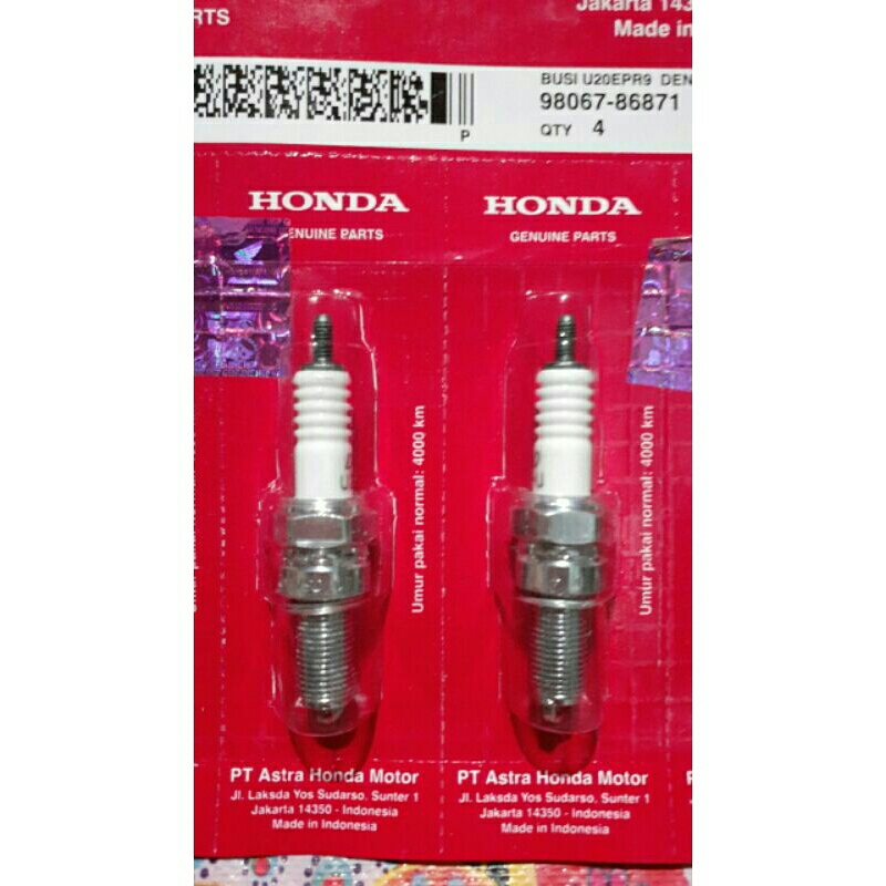 BUSI HONDA/DENSO/MOTOR KHARISMA/BEAT/SUPRA X 125(DRAT PANJANG)