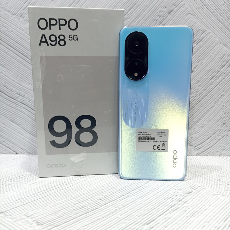 Oppo A98 5G 8/256 GB Handphone Second Bekas Fullset