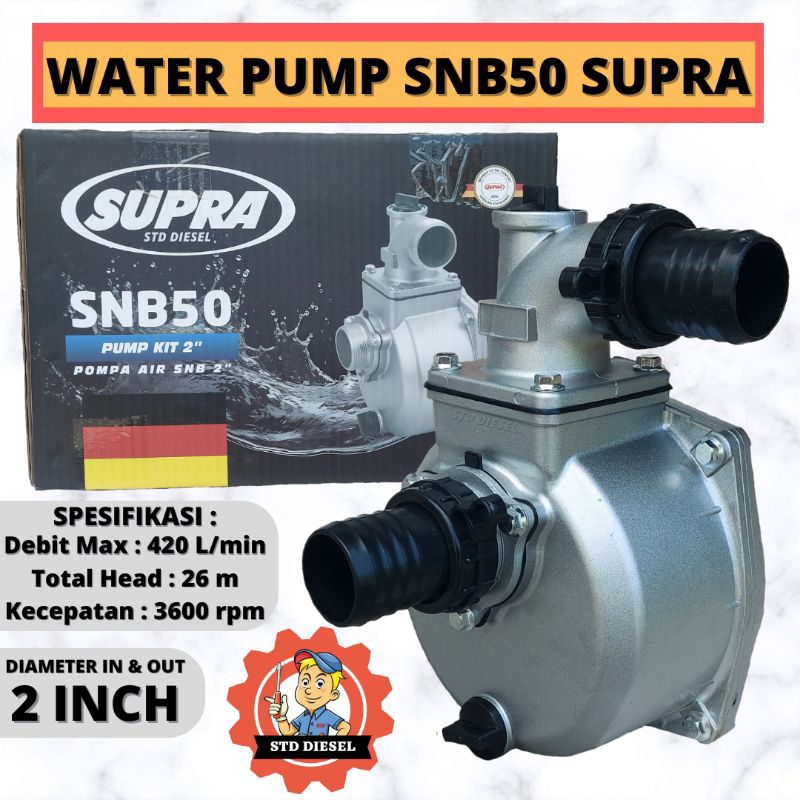WATER PUMP BODY SNB50 2" MERK SUPRA BADAN POMPA AIR UNTUK POMPA 2 INCH ALKON SNB 50 POMPA AIR SNB50 