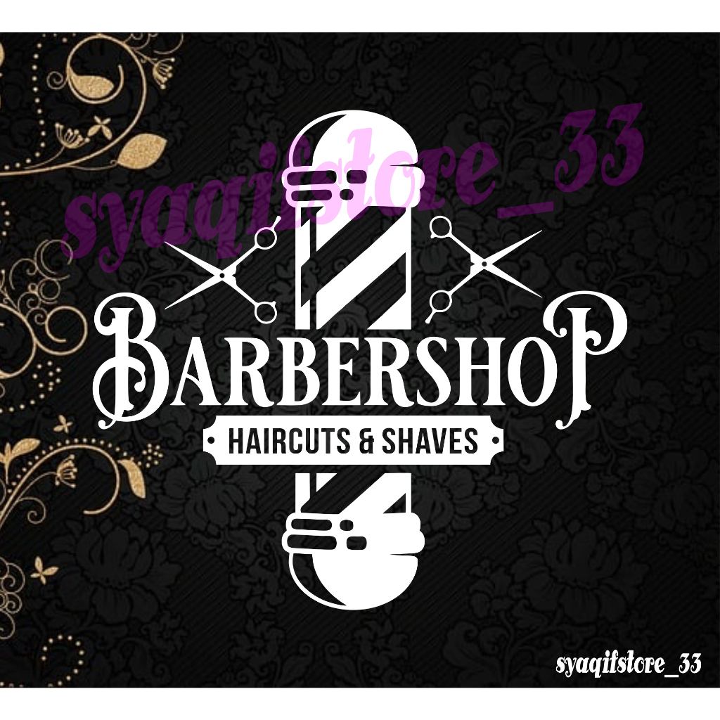 

STICKER CUTTING CUSTOM NAMA BARBERSHOP (5)