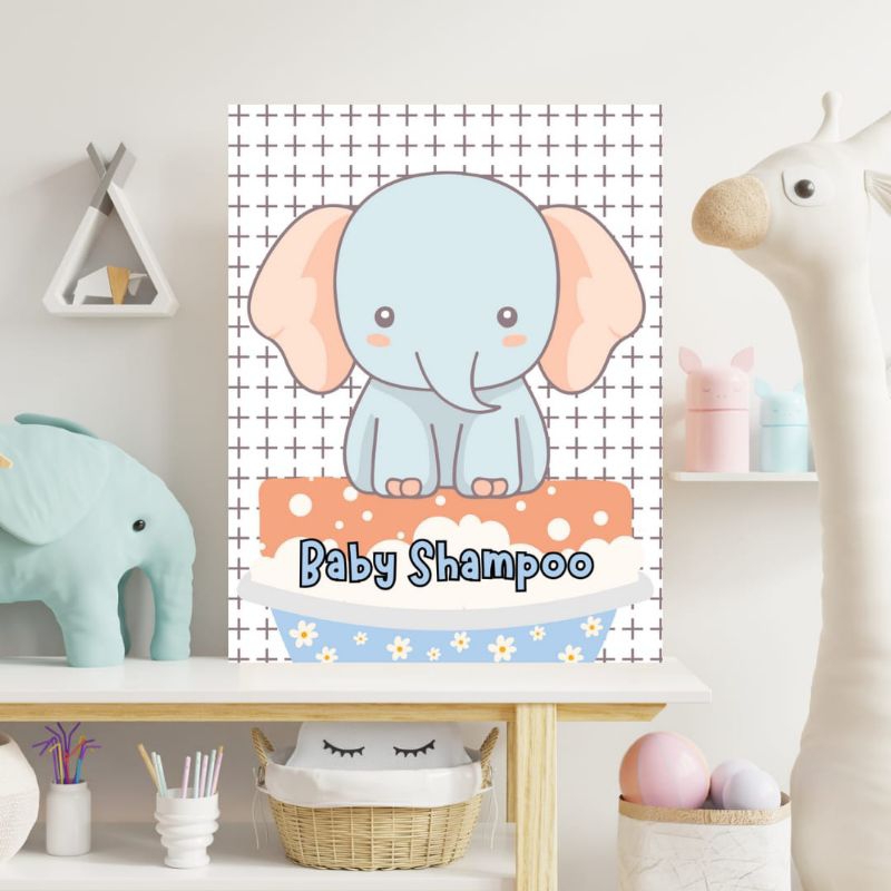 

STIKER LABEL SABUN SHAMPOO AESTHETIC BABY & KIDS ELEPHANT EDITION'S (7 x 9 cm)