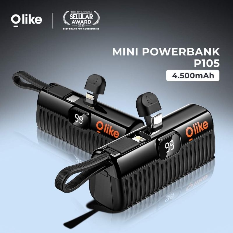 Olike P105 Mini Powerbank 4.500mAh P105L Lightning  P105C Type C