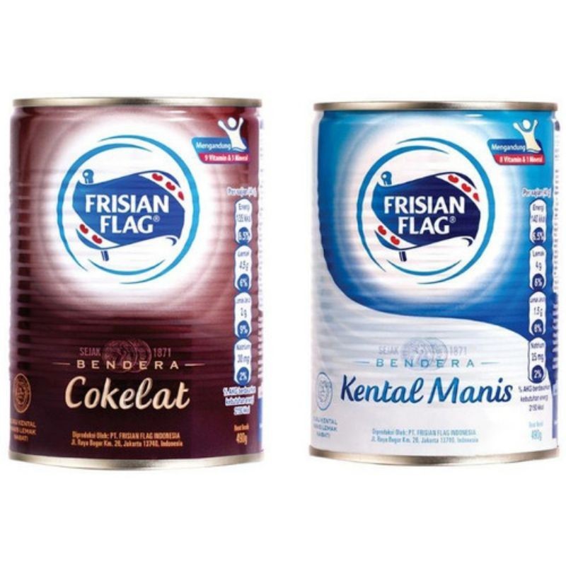 

Frisian Flag Kental Manis Putih / Coklat Kaleng 490G