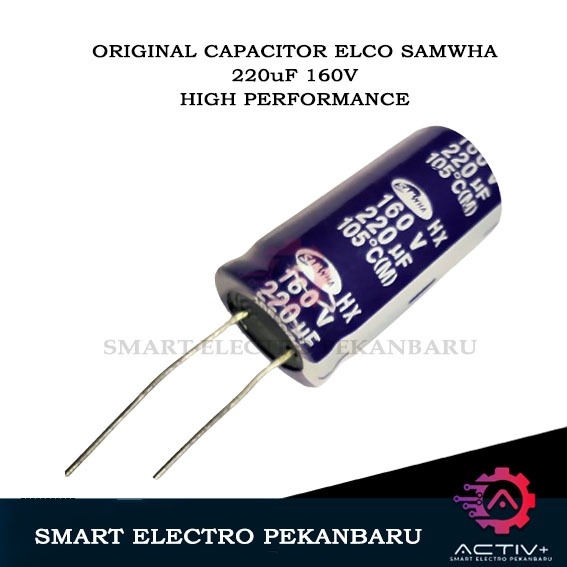 ORIGINAL ELCO 220uF 160V SAMWHA CAPACITOR  ELCO 220uF 160VOLT KAPASITOR ELCO SAMWA 220 uF 160 V Elco