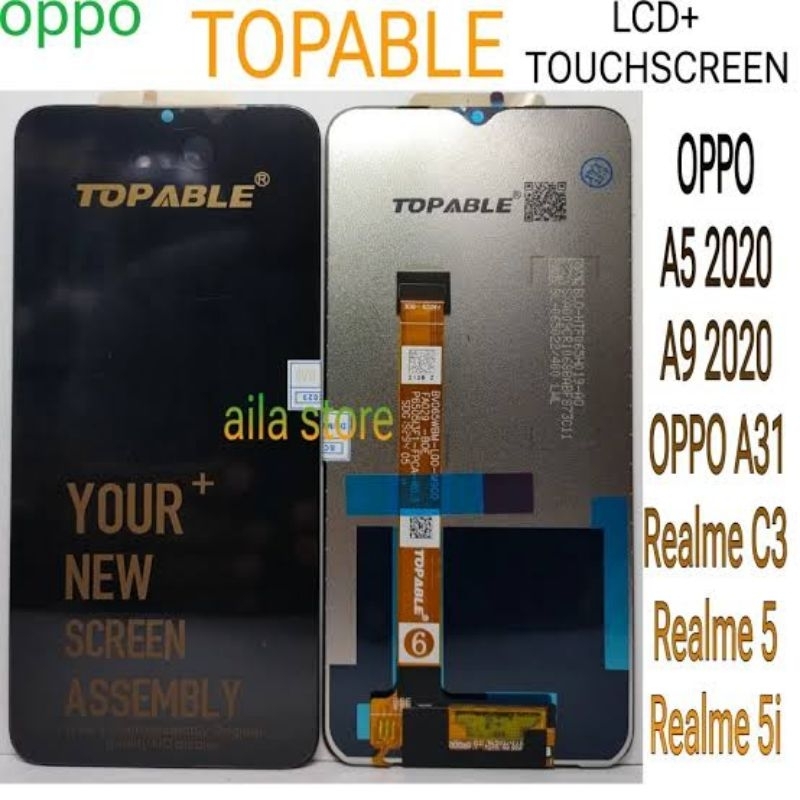 lcd touchscreen oppo a5/a9b2020/reallme c3, 5,5i topable/pozi Shinestar agwin sunshine lf original10