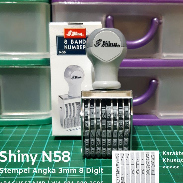 

Kejutan Favorit Stempel Manual Angka 8 Digit Shiny 3mm 4mm 5mm N38 N48 N58