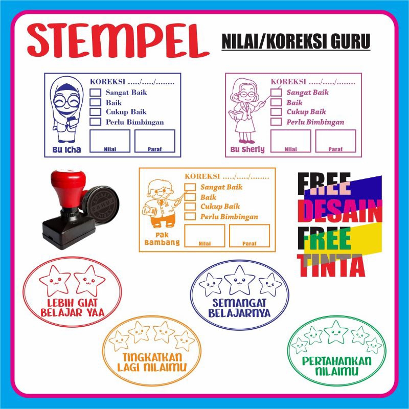 

Stempel Nilai dan Koreksi Guru Sekolah