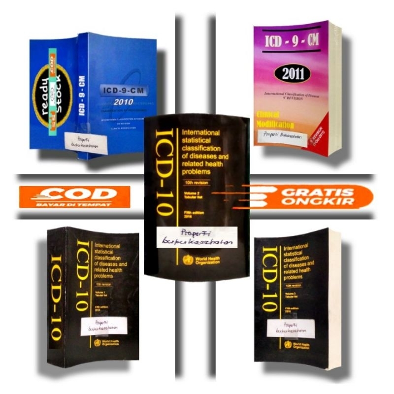 BUKU SERI ICD-9-CM 2010 , ICD-9-CM 2011 , ICD 10 , BEBAS PILIH