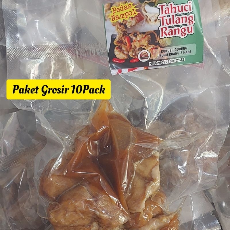 

Paket 10 Pack Tahuci Tulang Rangu Isi 10pcs Tahu Crispy Pedas Nampoll