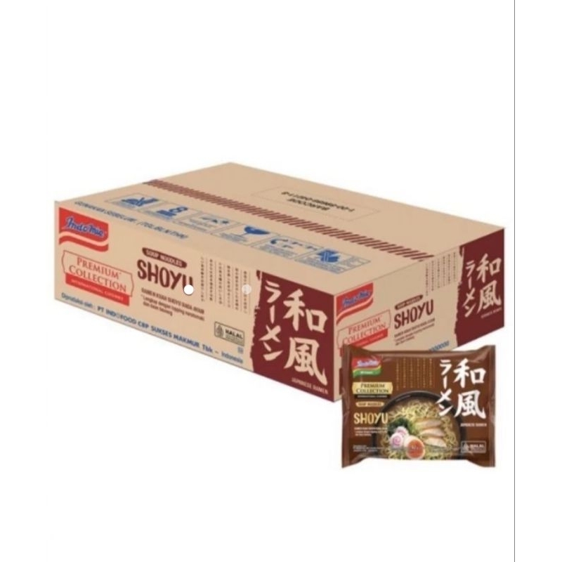 

Indomie Mie Instan Premium Collection Kuah Rasa Shoyu Japanese Ramen 1 Dus isi 20 pcs