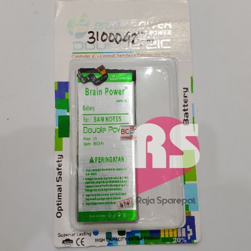 BATERAI SAMSUNG NOTE 5/ N9208 (EB-BN920ABE) BRAIN POWER