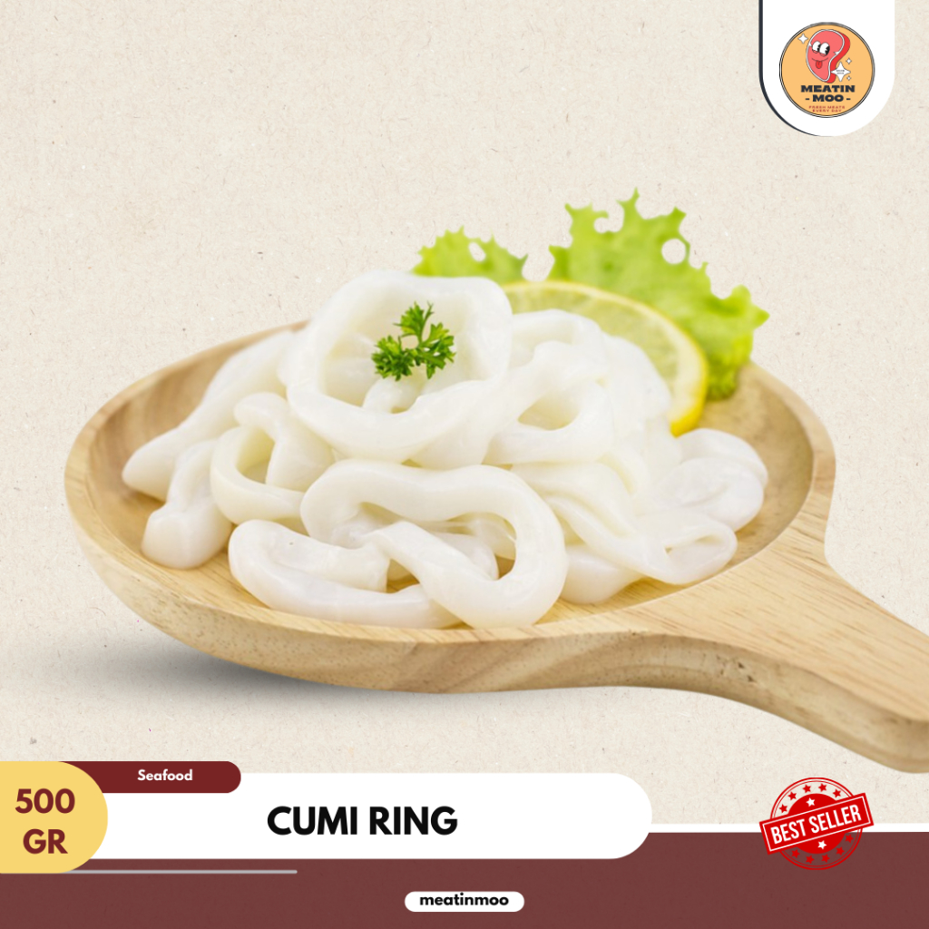 

Cumi Ring Kupas Bersih Import | Cumi Ring Calamary | Cumi Ring Kualitas Super - 500 gr