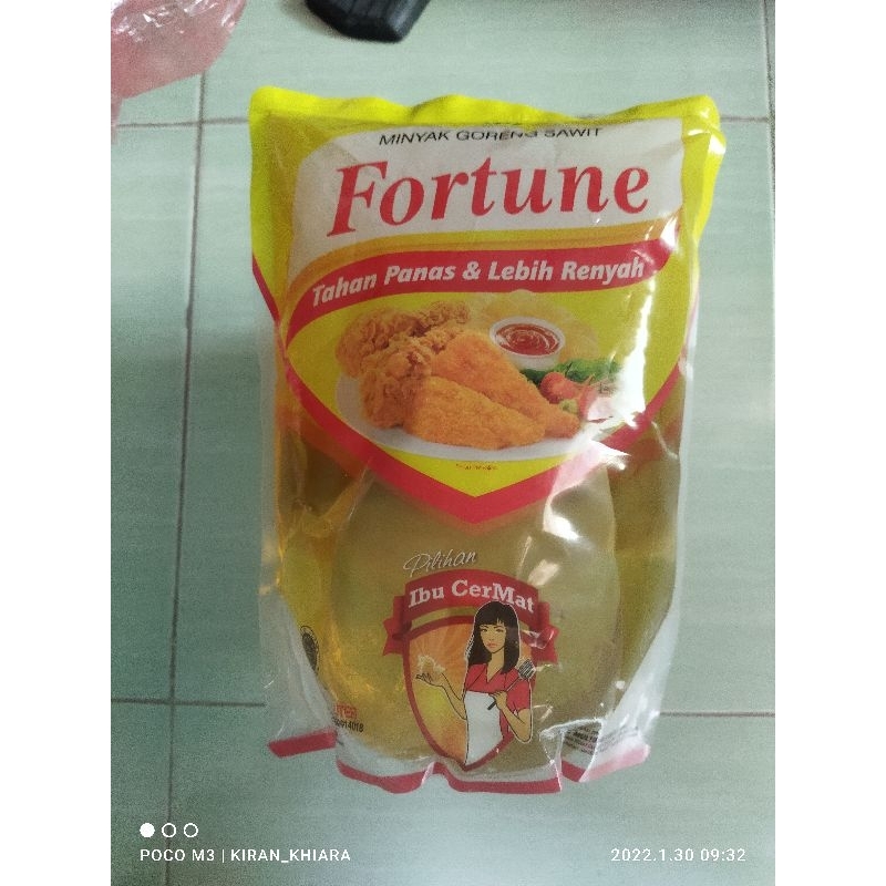 

minyak goreng Fortune kemasan pouch 2 liter