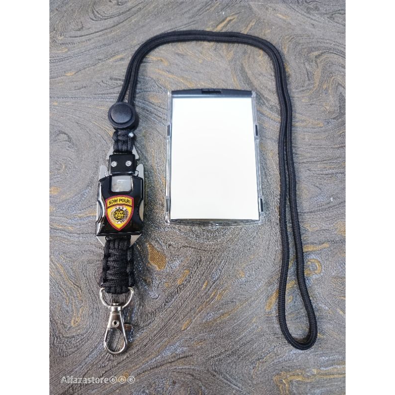

Lanyard tactical holder id card logo sdm polri
