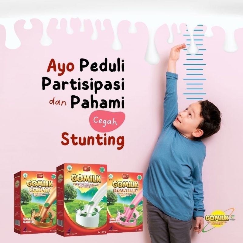 

alfilaha.id - Nutrisi stunting susu kambing gomilk 200gr Bumil hingga orang tua