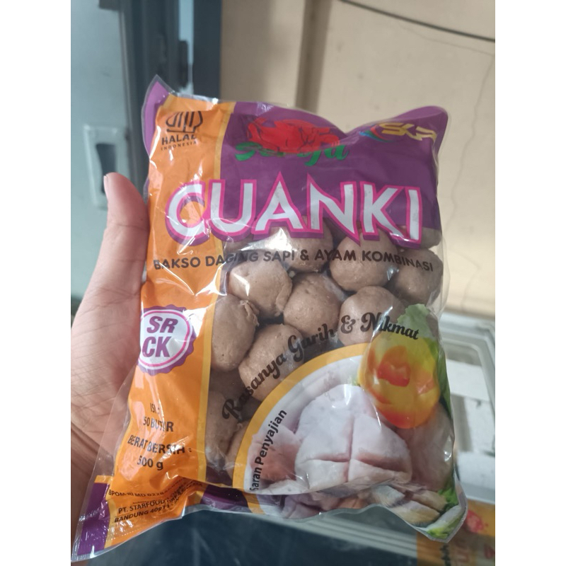 

Baso Seroja Cuanky ukuran sedang isi 50butir