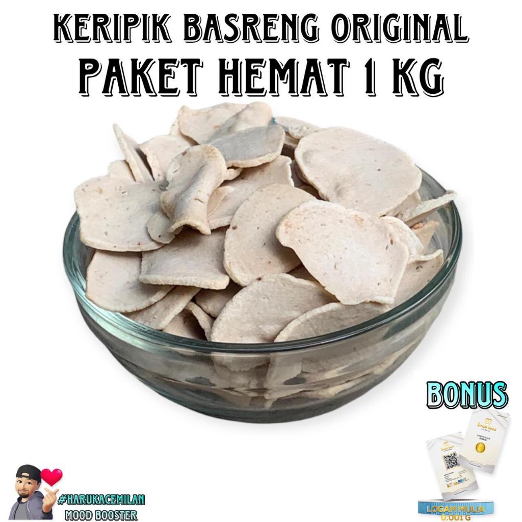 

HarukaCemilan Keripik Basreng Original 1kg Varian Rasa Bakso Goreng Cemilan Gurih Mood Booster