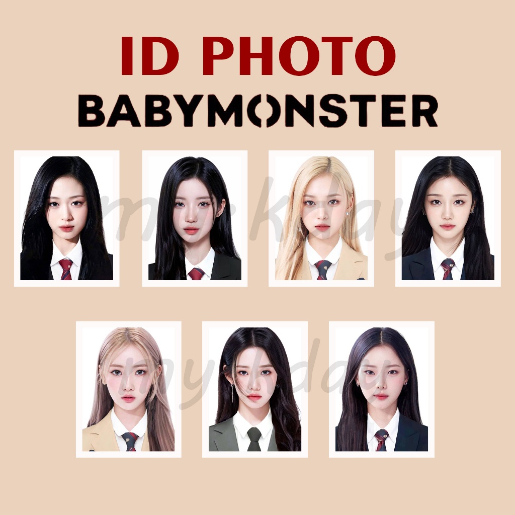 ID-0036, Unofficial ID Photo Baby Monster Pas Foto Seragam Uniform