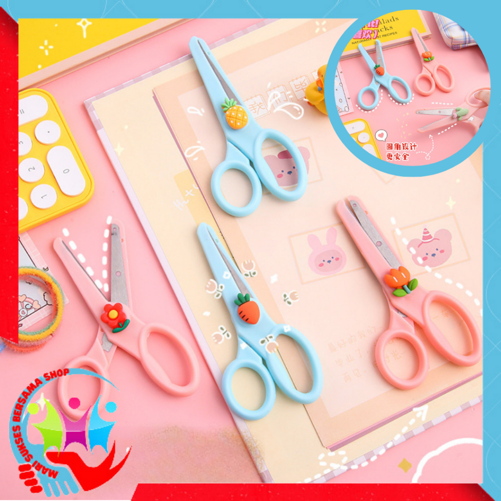 

MSBS Gunting Lucu Alat Tulis Anak Sekolah Kartun Diy Kertas Buatan Tangan Kantor Kecantikan Portabel Portabel Portabel Scissors