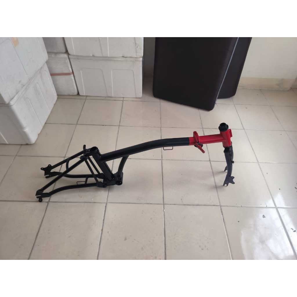 Frame Sepeda Lipat 16 inch Rangka Seli Frame Folding Bike Bahan Metal Anti Karat Merk Minus