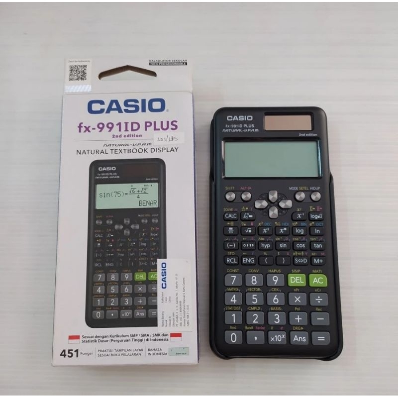 

Kalkulator Sentific Casio FX-991 ID PLUS 2 ORIGINAL GARANSI RESMI CASIO INDONESIA