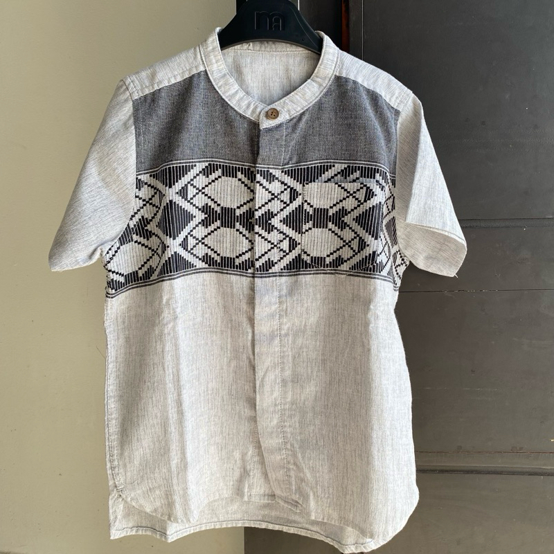 PRELOVED KEMEJA KOKO ANAK LAKI ABU M231