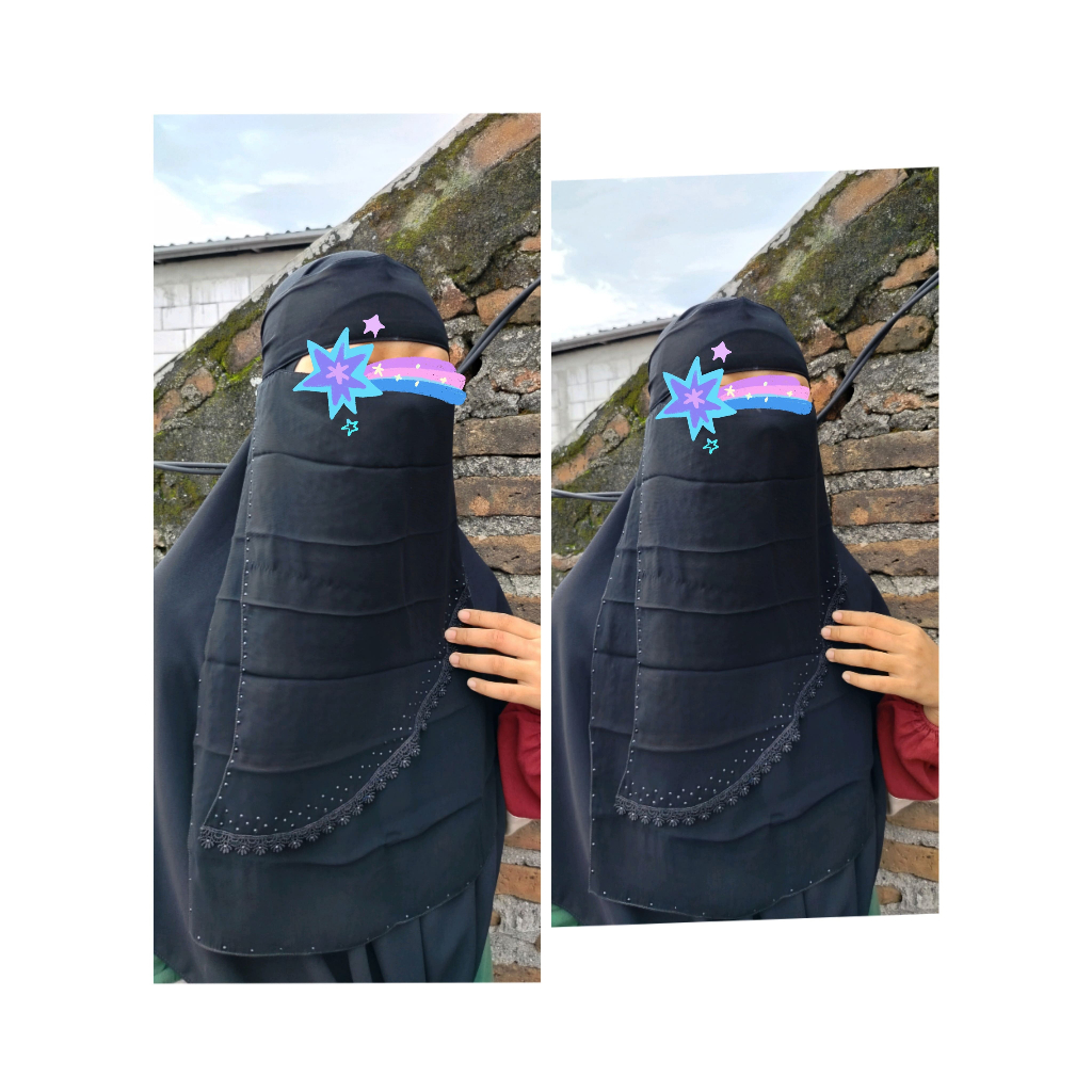 Niqob cadar bandana mizbe-cadar arab -khimar