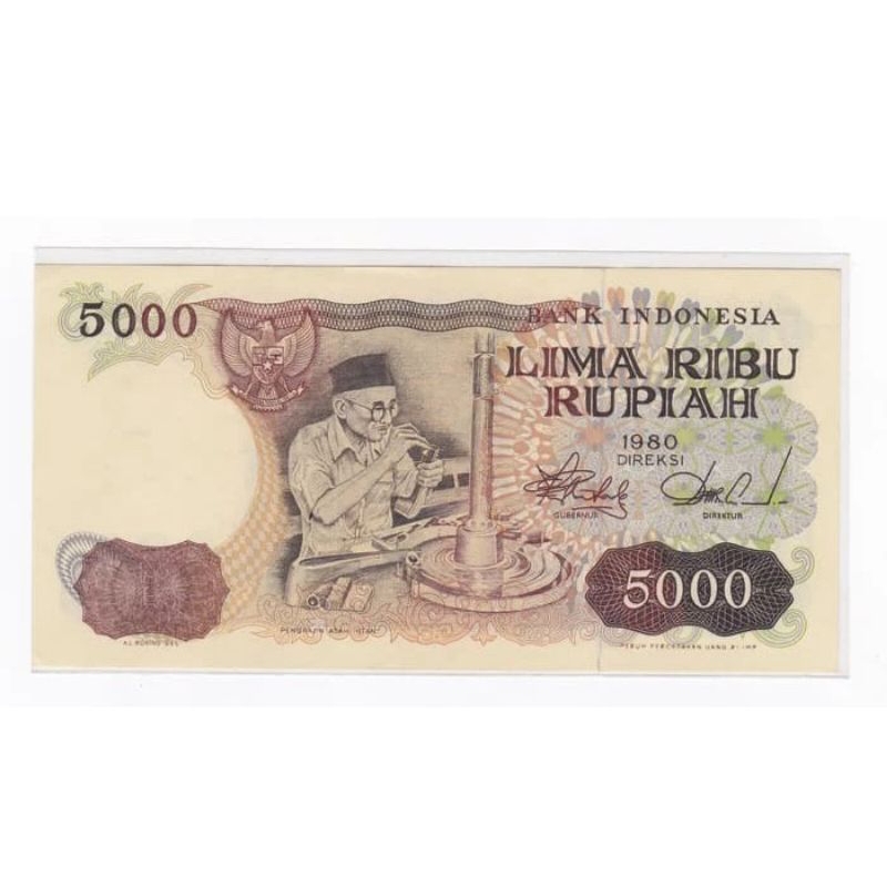 Uang Rp.5000 Asah Intan tahun 1980 (BARU)