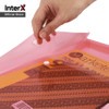 

Folder One Map PLASTIK Kancing w/ Spine (Document Bag) Per Lusin - bening