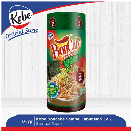 

BON CABE SAMBAL TABUR RASA NORI LEVEL 2 - BOTOL 35 GR