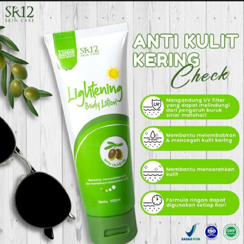 Hand Body Lotion Pemutih Badan SR12 / Lightening Body Lotion SR12 / Body Lotion Pemutih Badan SR12