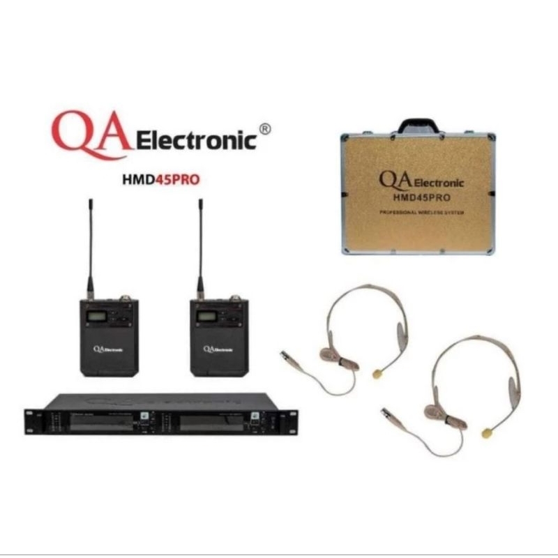 Mic wireless QA ELECTRONIC HMD45PRO | QA ELECTRONIC HMD 45PRO | HMD 45 PRO (2 Mic Headset)