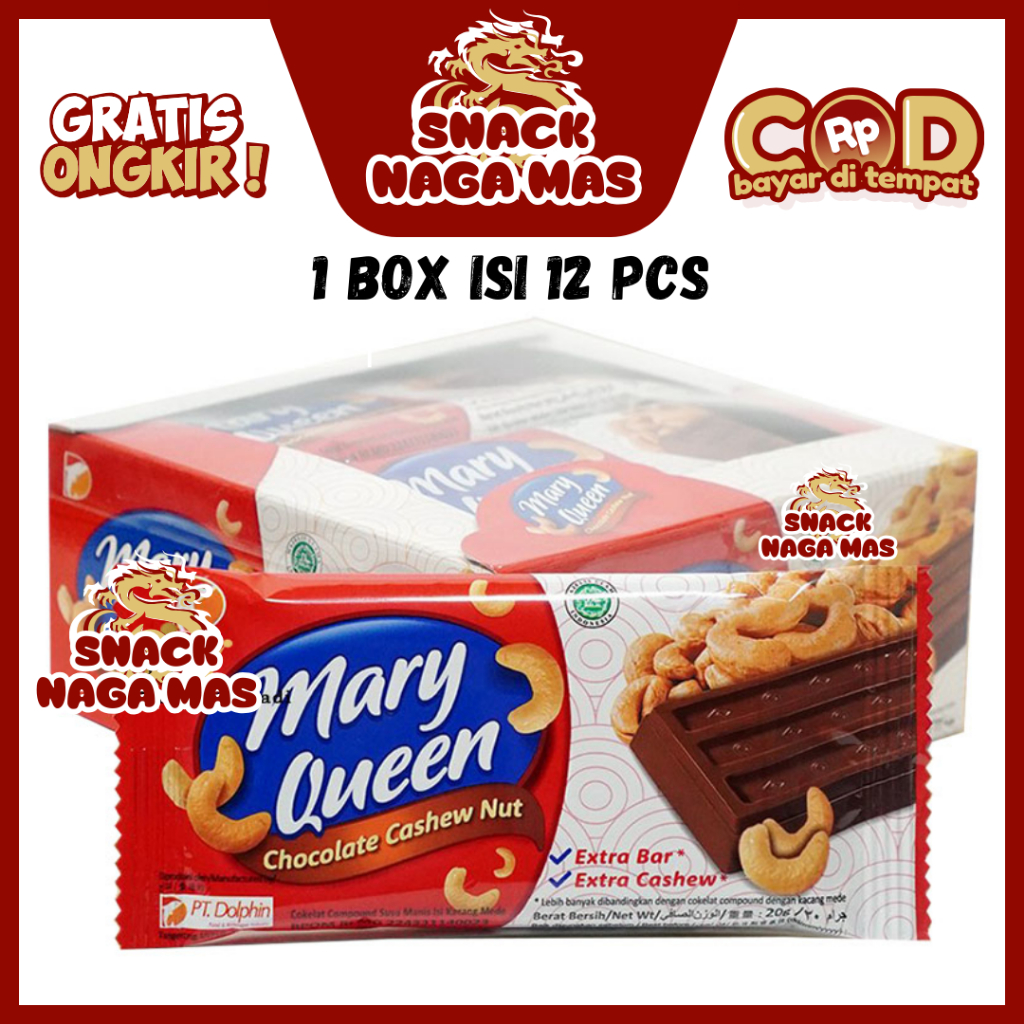 

COKLAT MARY QUEEN CASHEW NUT [1 BOX ISI 12]